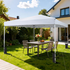 10 x 10 Feet Pop up Canopy Tent with Carrying Bag and 4 Sandbags