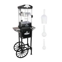 Premium 10OZ Portable Kettle Popcorn Maker Machine With Cart (SAK42196)