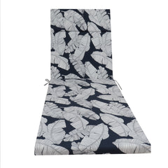 2-Piece Indoor/Outdoor Chaise Lounge Chair Cushion Set with Ties
