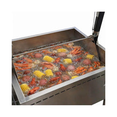 12-Gallon Commercial Outdoor Propane Deep Fryer With Cart (SAK69023)