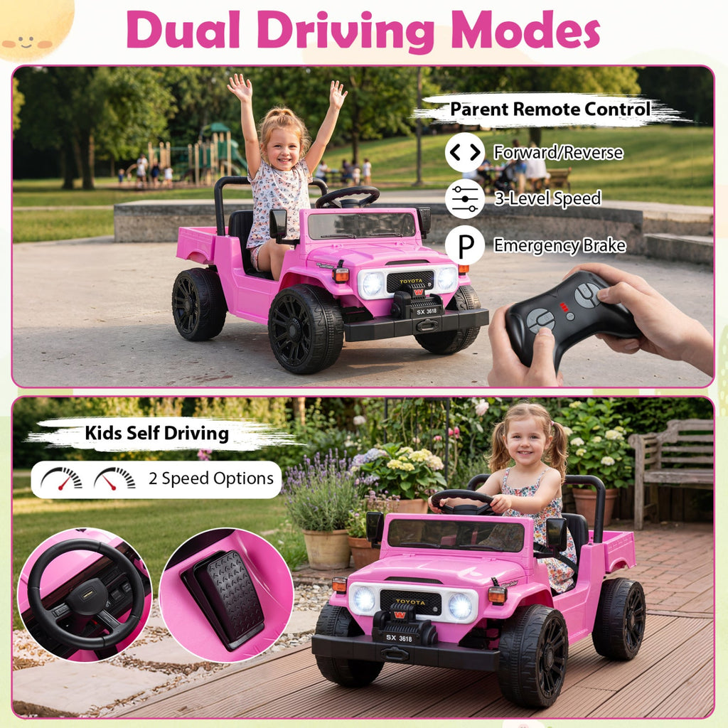 12V Electric Ride On Truck with Dump Bed and Remote Control