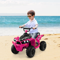12V Kids Ride On ATV with High/Low Speed and Comfortable Seat-Pink