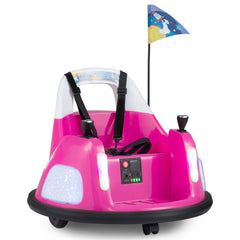 12V Kids Ride On Bumper Car with Remote Control and Flashing Lights