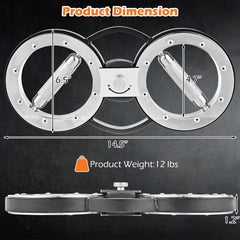 12 LBS Burn Machine Arm Workout Equipment with Adjustable Resistance