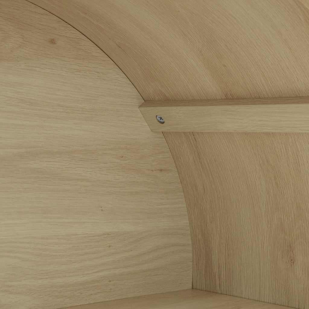 70.28" Tall Arched Kitchen Pantry Cabinet