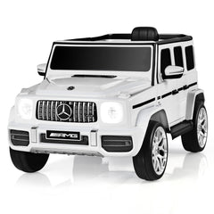 12V Mercedes-Benz G63 Licensed Kids Ride On Car with Remote Control-White
