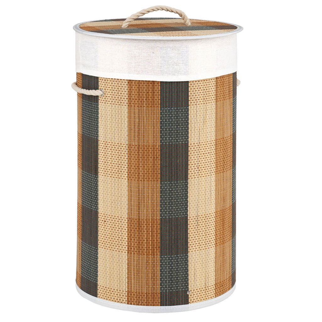 13.2 Gallon Bamboo Laundry Hamper with Removable Liner