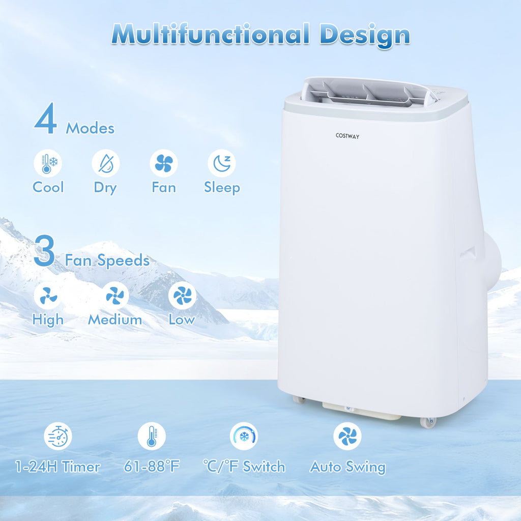 15000 BTU Portable Air Conditioner with APP Control and Fan