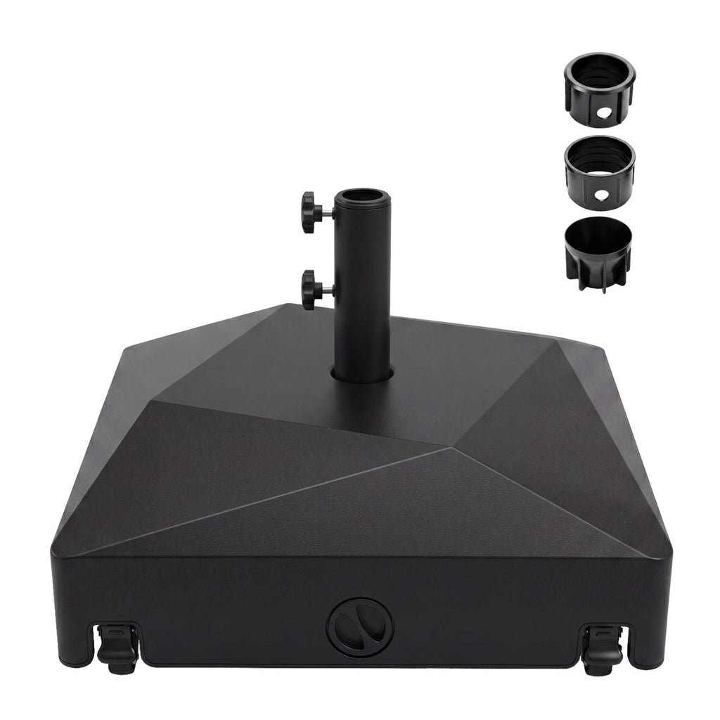 154lbs Mobile Fillable Patio Umbrella Base with 4 Wheels