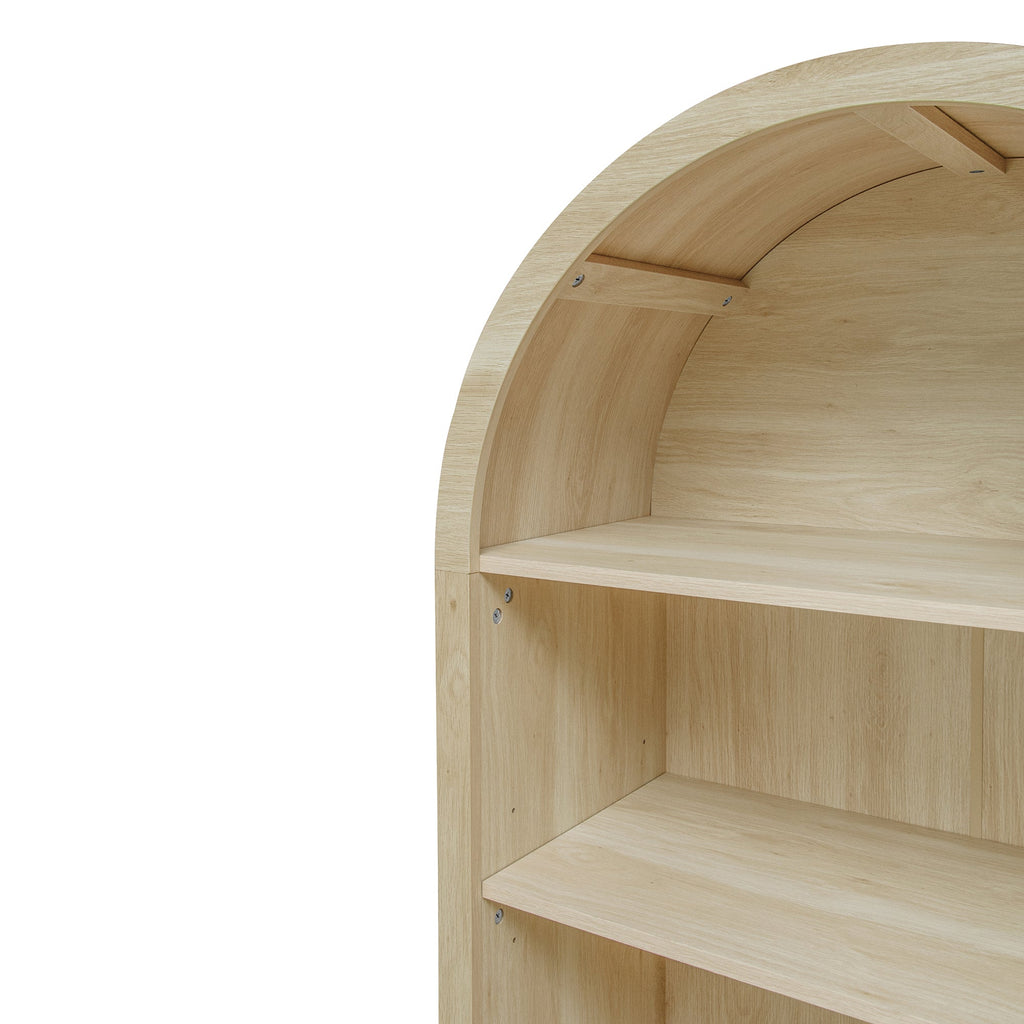 Arched Kitchen Pantry Modern Farmhouse Wood Kitchen Storage Cabinet