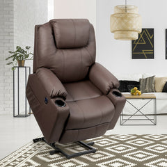 Electric Power Lift Leather Massage Sofa