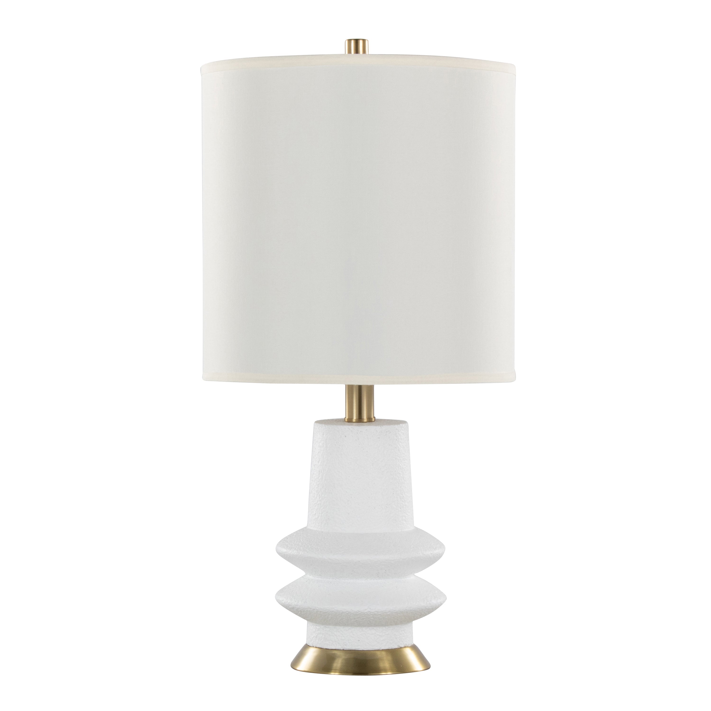 contemporary polyresin table lamp set