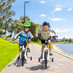 16 Inch Kids Bike with Removable Training Wheels-White