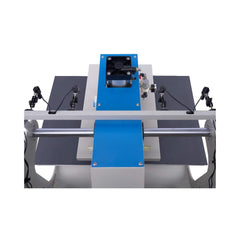 [16X24-Inch] Pneumatic Up Sliding Dual Platen Heat Press Machine With Infrared Positioning (SAK96724)