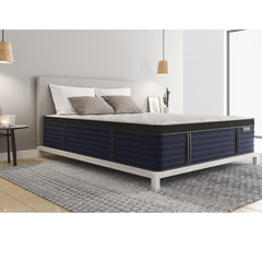 Diamond Hughes Twin Latex Hybrid Mattress with Euro-Top Firm Feel