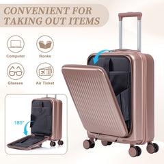 14'/20' 2-Piece ABS Spinner Wheel Luggage Set