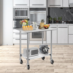 Stainless Steel Commercial Kitchen Prep and Work Table