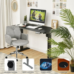 Electric Height Adjustable Standing Desk with Memory Controller-Black
