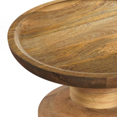 Haynes Solid Mango Accent Table in Natural