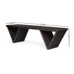 Outdoor Acacia Wood Bench – Garden Seating