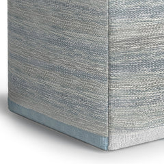 Naya Cube Pouf - Blue Melange