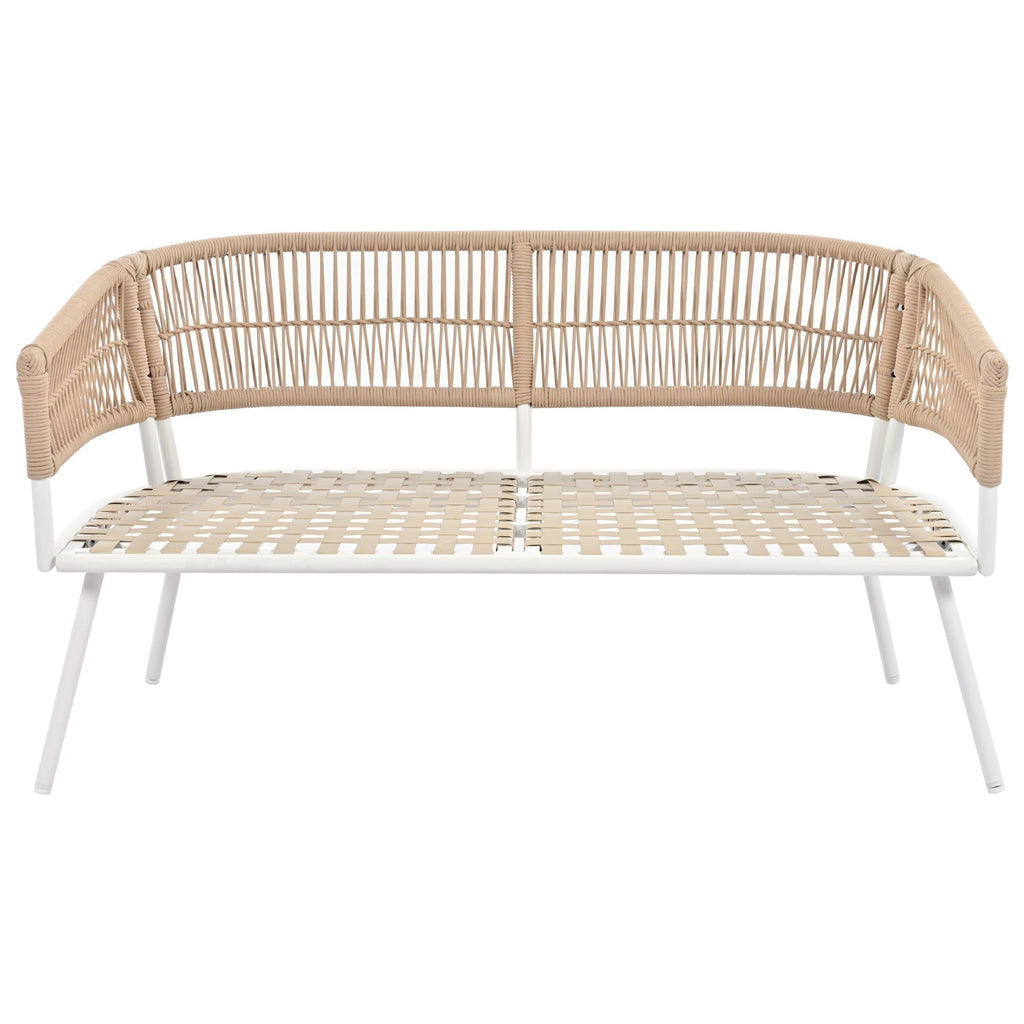 K&K 4-Piece Boho Rope Patio Furniture Set