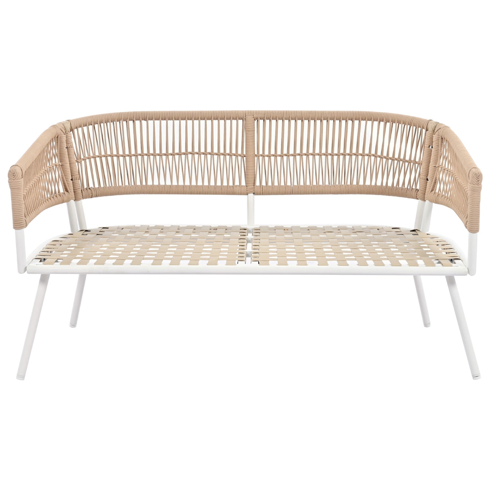 K&K 4-Piece Boho Rope Patio Furniture Set