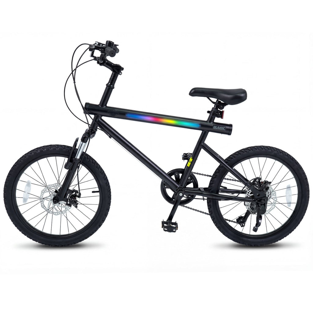 20 Inch Commuter Bicycle LED-lit with 6-Speed Shimano Twist Shifting and Stereo Speakers
