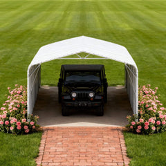 [20X30FT] Heavy-Duty Outdoor Galvanized Steel Carport (SAK21596)