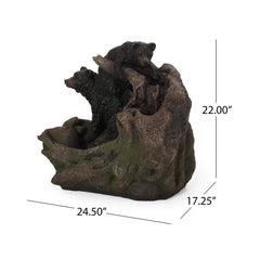 Alora 22-Inch Weather Resistant Outdoor Floor Fountain With LED Lights (SAK77651)