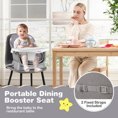 16-in-1 Baby High Chair with Activity Center and Booster Seat for Babies and Toddlers