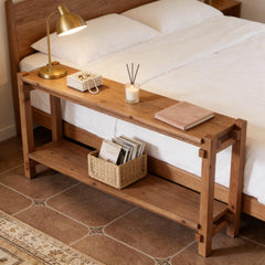 Couch Side Table, Console Table, Entryway Table, 2-Tier Foyer Table