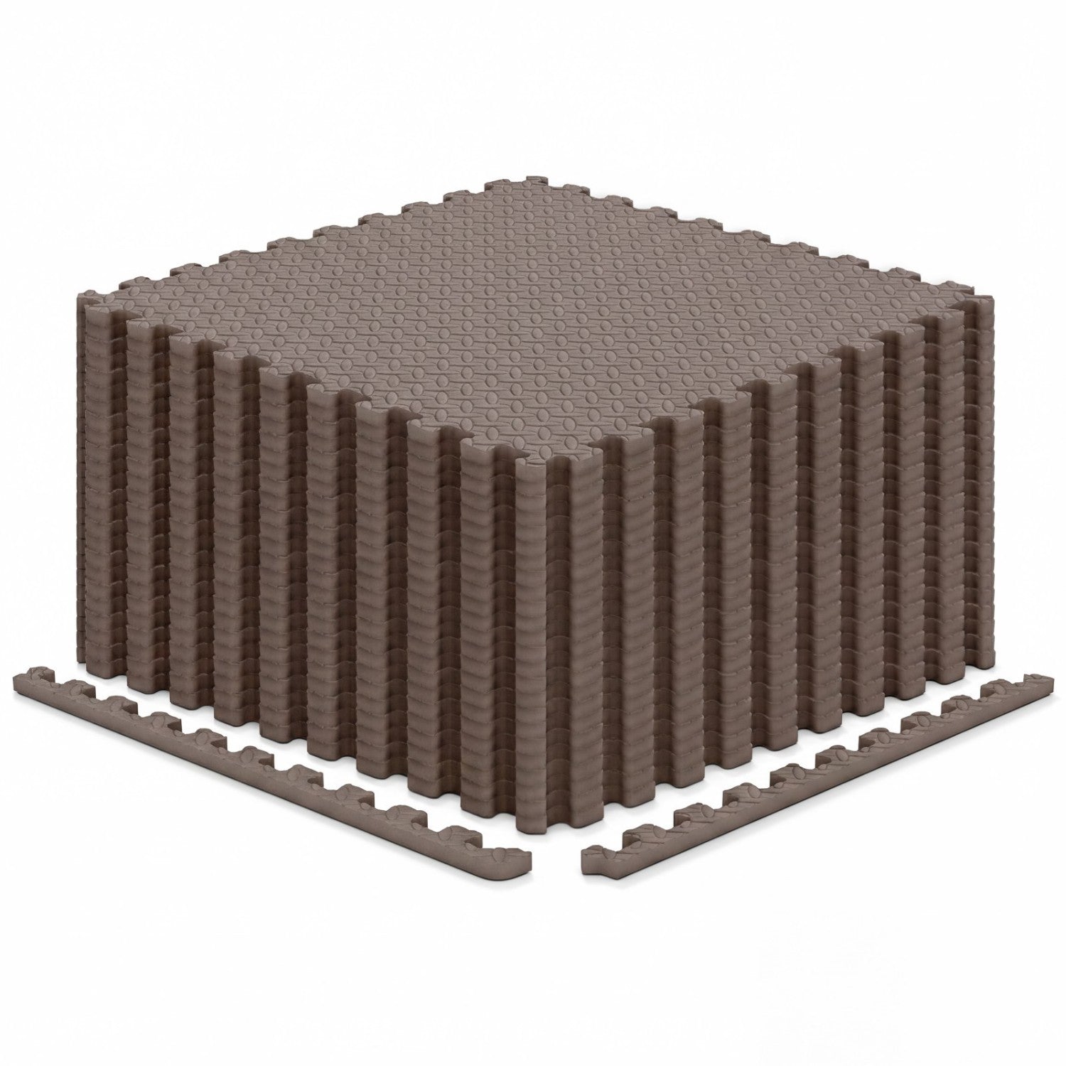 Puzzle Exercise Floor Mats 1/2 Inch Thick - 24 Tiles