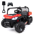 24V 2-Seater Kids Ride on Dump Truck 4WD with Electric Dump Bed and Lights