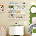 Wall-Mounted Picture Ledge Shelf Set of 4 - 24 Inch White