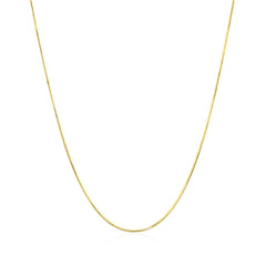 14k Yellow Gold Round Snake Chain 0.7mm
