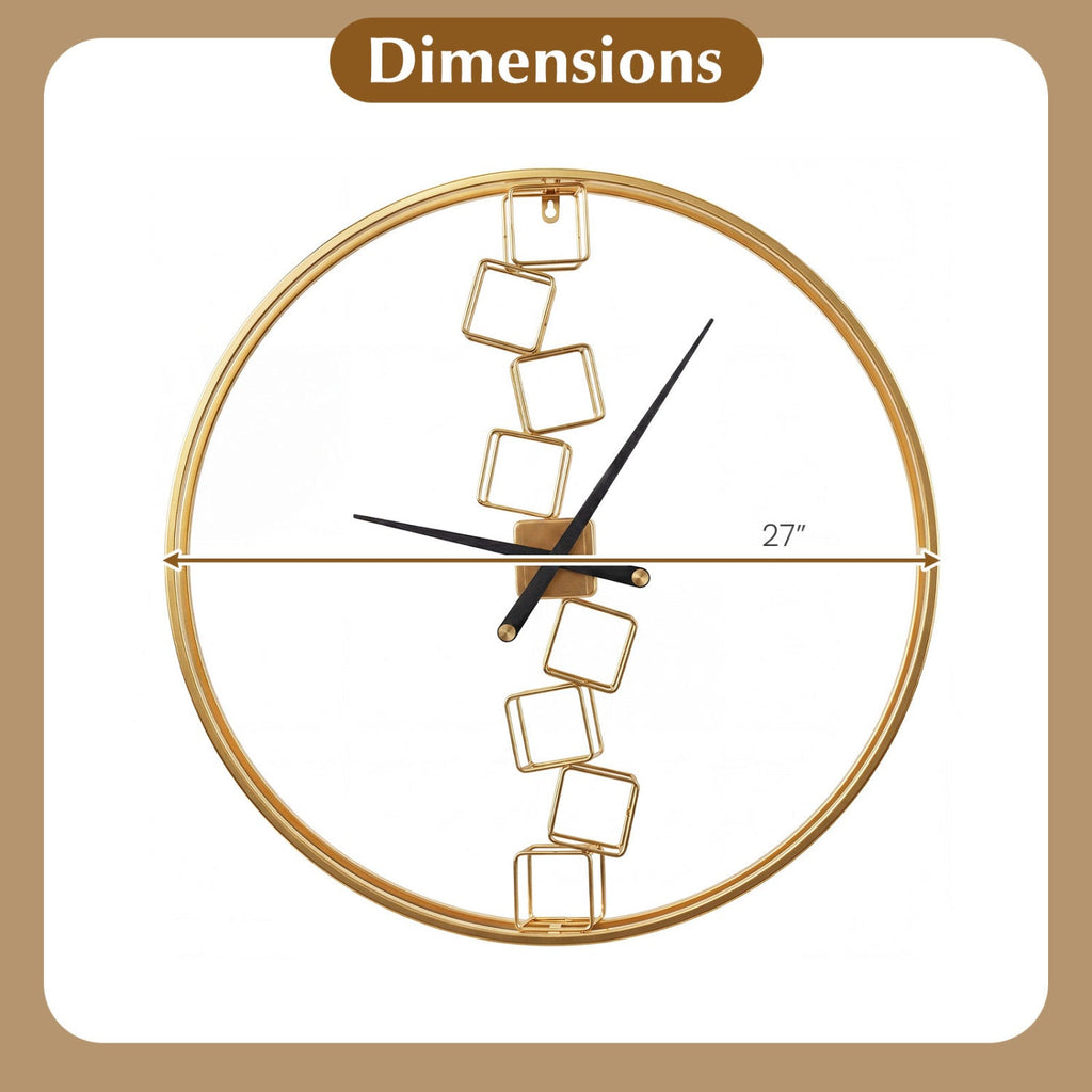 27 Inch Large Wall Clock for Living Room Bedroom Kitchen