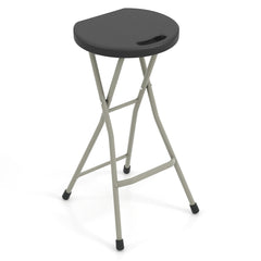 28 Inch Portable Folding Stools with 330lbs Limited Sturdy Frame