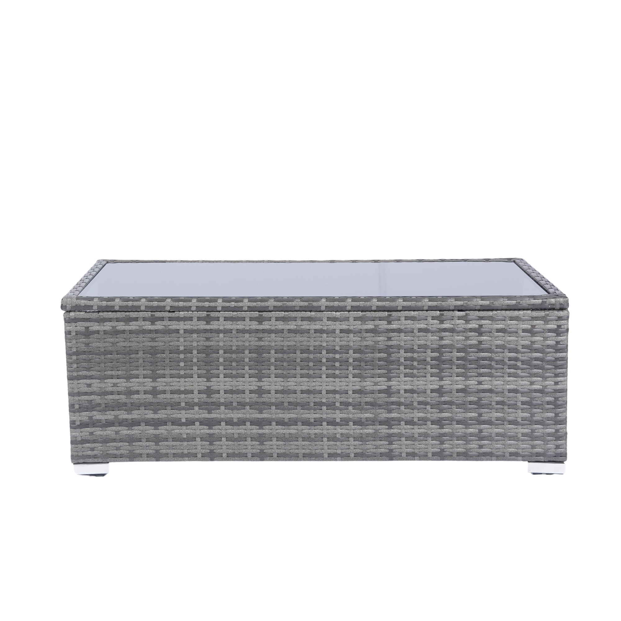 8 Piece Patio Sectional Wicker Rattan Outdoor Sofa Set with Storage Box