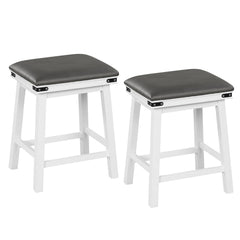 Set of 2 24/30 Inch Dining Bar Stool with Acacia Wood Frame-24 inches
