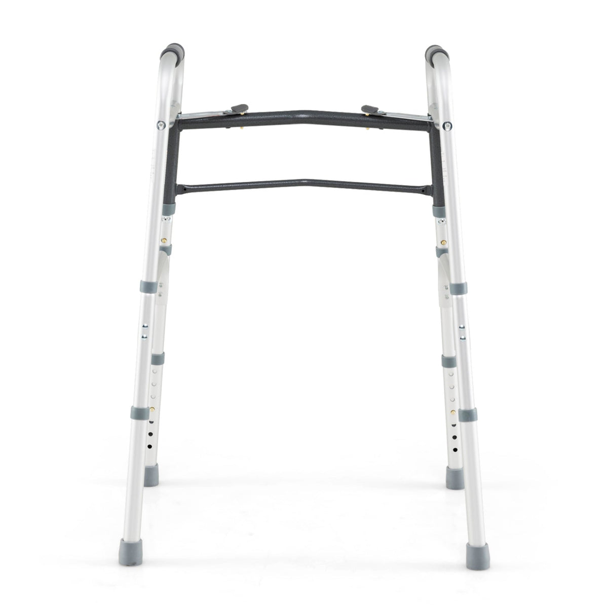 2-Button Folding Walker Lightweight with 7-Level Adjustable Height