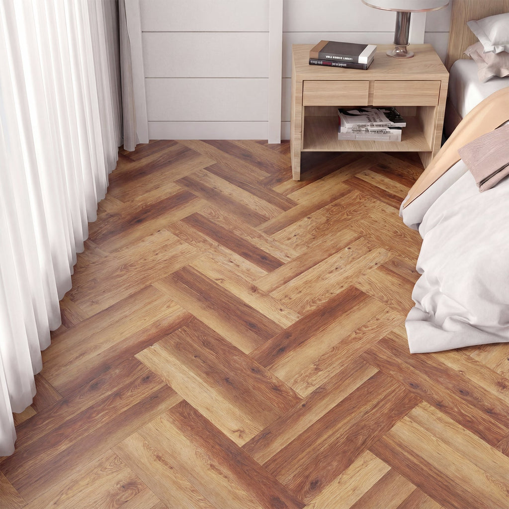 Set of 2 Floor Tile Vinyl Flooring Waterproof Vinyl Plank Flooring
