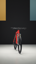 Red high-performance e-bike with urban torque