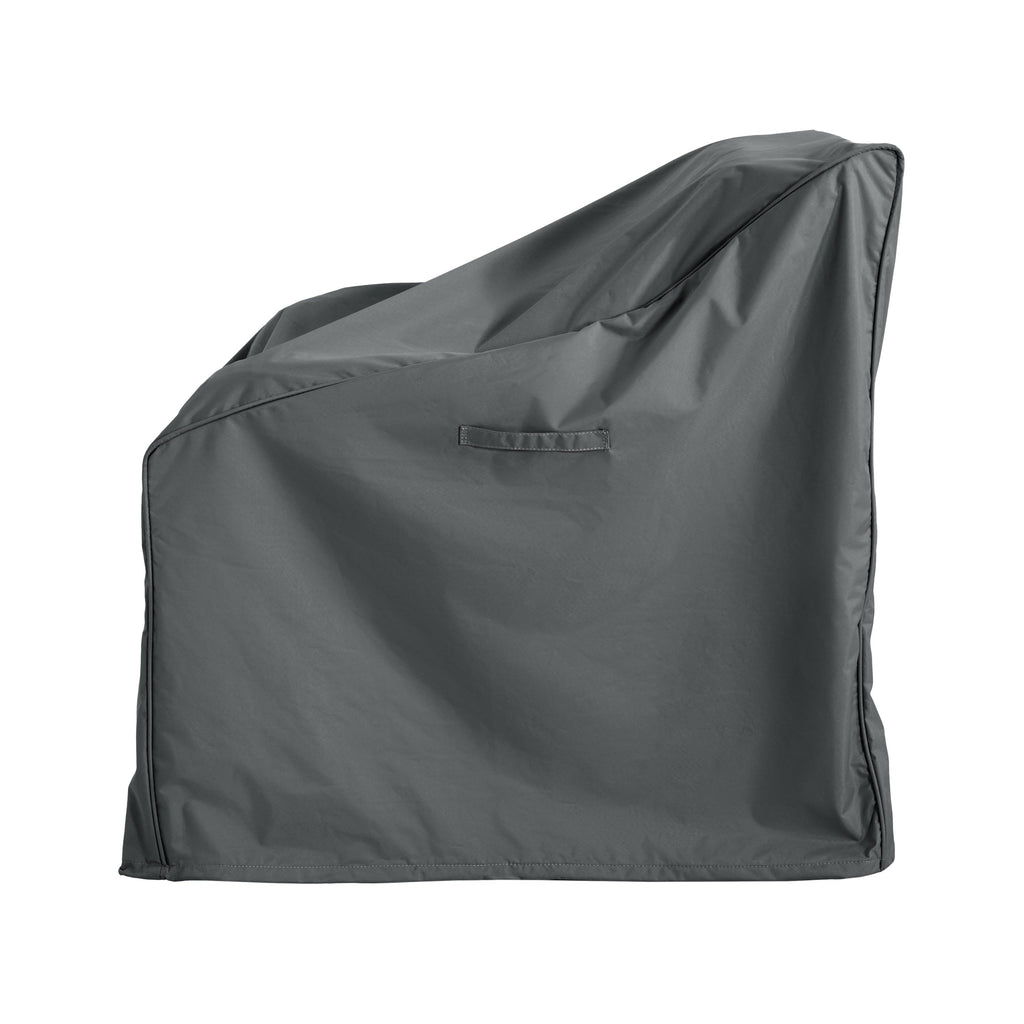 Outdoor Shield Patio Club Chair Cover in Dark Gray Fabric - 36 Inches
