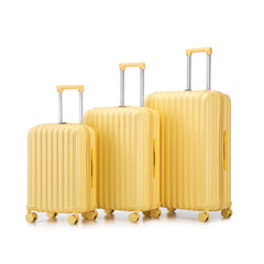 20'/24'/28' ABS Spinner Wheel Luggage Set with USB Port & Cup Holder