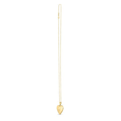 14k Yellow Gold Diamond Heart Locket Necklace