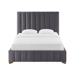 Upholstered Wingback Bed
