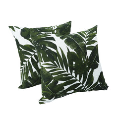 2 Pack Outdoor Throw Pillows, Waterproof & Fade-Resistant (18x18 Inch)