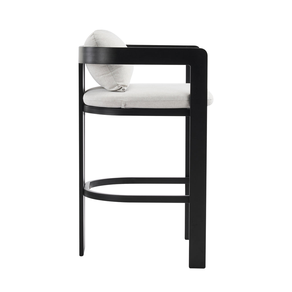 Pula Outdoor Patio Aluminum Counter Stool Set of 2