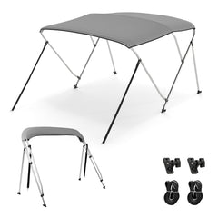 3-Bow/4-Bow Boat Bimini Top Sun Shade Boat Canopy with Storage Boot-3-Bow